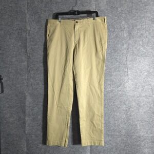 Brooks Brothers Red Fleece Mens Khaki Chino Pants Sz 36 X 32 Veige Golf Solid